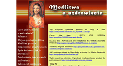 Desktop Screenshot of modlitwaouzdrowienie.com.pl