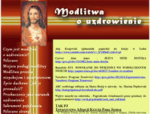 Tablet Screenshot of modlitwaouzdrowienie.com.pl